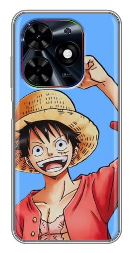 Чехол с печатью "Молодой Манки де Луффи" для Tecno Spark Go 2024 (BG6)