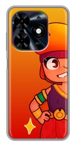 Чехол с принтом "Мультяшная Амбер" для Tecno Spark Go 2024 (BG6)