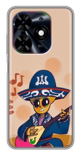 Чехол с принтом "Музыкант Poco" для Tecno Spark Go 2024 (BG6)