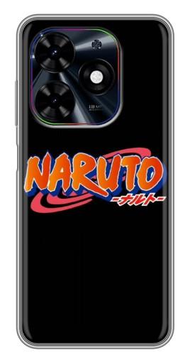 Чехол с печатью "Надпись Naruto" для Tecno Spark Go 2024 (BG6)