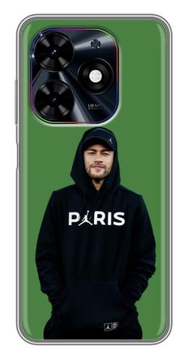 Чехол с принтом "Неймар Paris" для Tecno Spark Go 2024 (BG6)
