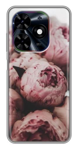 Чехол с картинкой "Нежные пионы" для Tecno Spark Go 2024 (BG6)