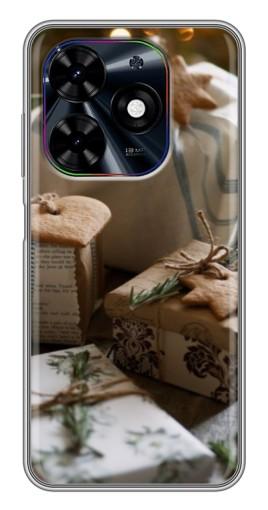 Чехол с печатью "Нежные подарки" для Tecno Spark Go 2024 (BG6)