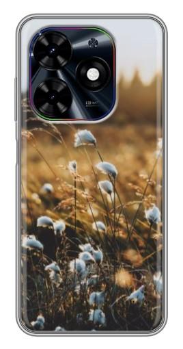 Чехол с печатью "Нежные полевые цветы" для Tecno Spark Go 2024 (BG6)