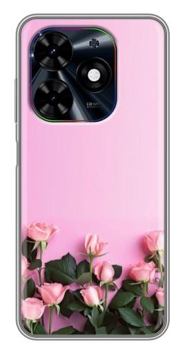 Силиконовый чехол с изображением "Нежные розы" для Tecno Spark Go 2024 (BG6)