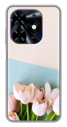 Чехол с печатью "Нежные тюльпаны" для Tecno Spark Go 2024 (BG6)