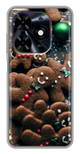 Чехол с принтом "Новогодние человечки" для Tecno Spark Go 2024 (BG6)