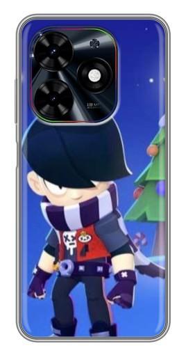 Чехол с принтом "Новогодний Эдгард" для Tecno Spark Go 2024 (BG6)