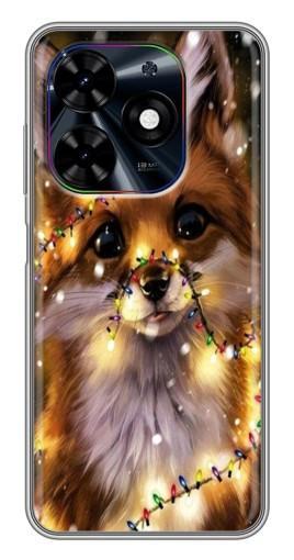 Чехол с принтом "Новогодний лесенок" для Tecno Spark Go 2024 (BG6)