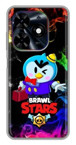Чехол с принтом "Пингвин с игры" для Tecno Spark Go 2024 (BG6)