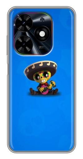 Чехол с печатью "Poco с гитарой" для Tecno Spark Go 2024 (BG6)