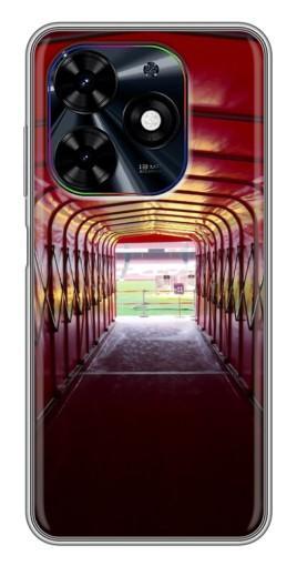 Силиконовый чехол с изображением "Подтрибунная с Олд Трафорд" для Tecno Spark Go 2024 (BG6)