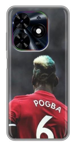Силиконовый чехол с изображением "Pogba 6" для Tecno Spark Go 2024 (BG6)