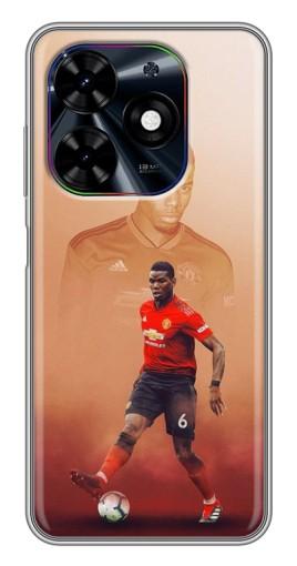 Чехол с принтом "Pogba с Манчестера" для Tecno Spark Go 2024 (BG6)
