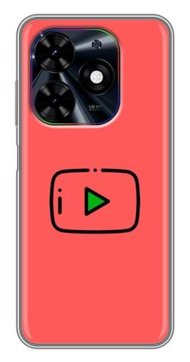 Чехол с картинкой "Рисованная кнопка" для Tecno Spark Go 2024 (BG6)