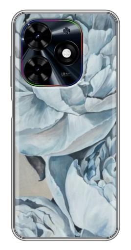 Чехол с печатью "Рисунок пионы" для Tecno Spark Go 2024 (BG6)