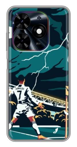 Чехол с печатью "Ronaldo празднование" для Tecno Spark Go 2024 (BG6)