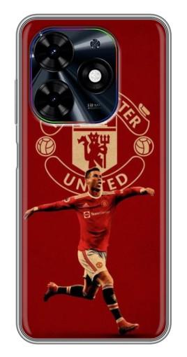 Чехол с картинкой "Ronaldo в МЮ" для Tecno Spark Go 2024 (BG6)