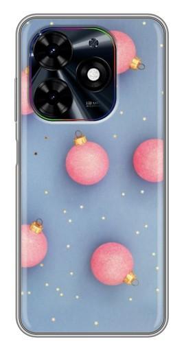 Чехол с принтом "Розовые шары" для Tecno Spark Go 2024 (BG6)