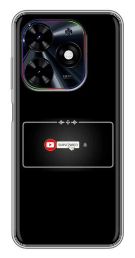 Чехол с печатью "subscribed" для Tecno Spark Go 2024 (BG6)