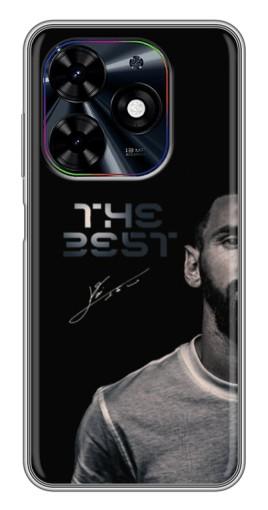 Силиконовый чехол с изображением "The Best Messi" для Tecno Spark Go 2024 (BG6)