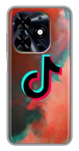 Чехол с принтом "ТикТок в тучах" для Tecno Spark Go 2024 (BG6)