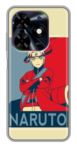 Силиконовый чехол с изображением "Удзумаки Naruto" для Tecno Spark Go 2024 (BG6)
