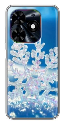 Чехол с принтом "Яркая снежинка" для Tecno Spark Go 2024 (BG6)