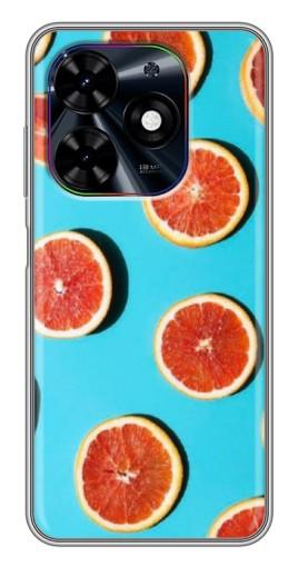 Силиконовый чехол с изображением "Яркие грейпфруты" для Tecno Spark Go 2024 (BG6)