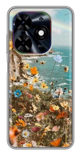 Чехол с картинкой "Яркие полевые цветы" для Tecno Spark Go 2024 (BG6)