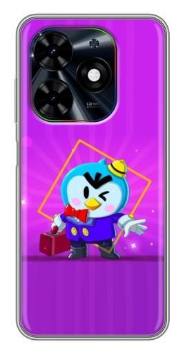 Чехол с печатью "Яркий пингвин" для Tecno Spark Go 2024 (BG6)