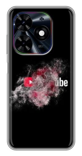 Чехол с печатью "Яркий Ютуб" для Tecno Spark Go 2024 (BG6)