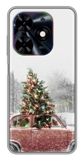 Чехол с картинкой "Елка в машине" для Tecno Spark Go 2024 (BG6)