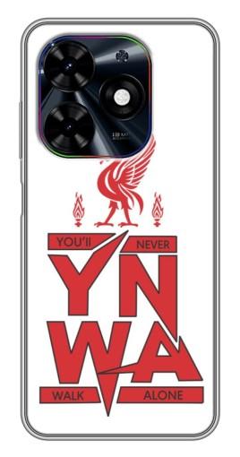 Чехол с принтом "YNWA" для Tecno Spark Go 2024 (BG6)