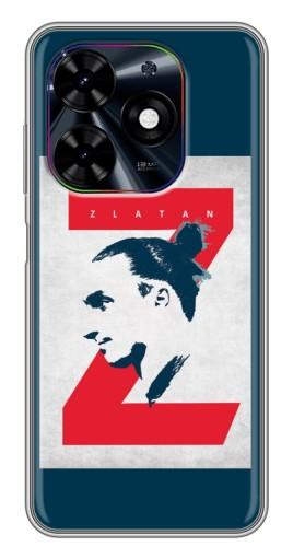 Силиконовый чехол с изображением "Zlatan" для Tecno Spark Go 2024 (BG6)