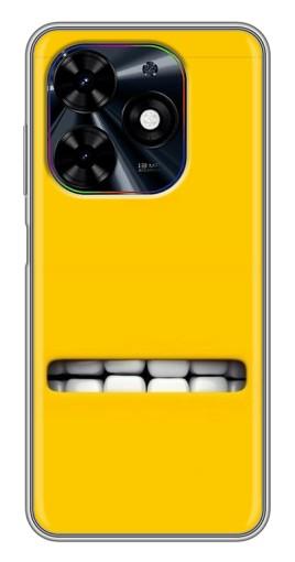 Силиконовый чехол с изображением "Зубы миньона" для Tecno Spark Go 2024 (BG6)
