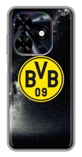 Силиконовый чехол с изображением "Звездный BVB" для Tecno Spark Go 2024 (BG6)