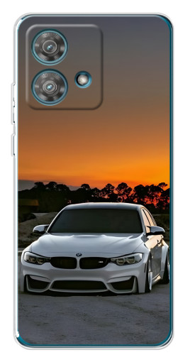 Чехол с принтом "BMW белая" для Motorola Edge 40 Neo