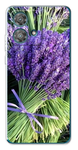 Чехол с картинкой "Букет лаванды" для Motorola Edge 40 Neo