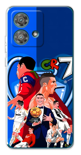 Силиконовый чехол с изображением "CR7" для Motorola Edge 40 Neo