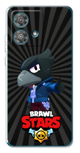 Силиконовый чехол с изображением "Crow Brawl Stars" для Motorola Edge 40 Neo