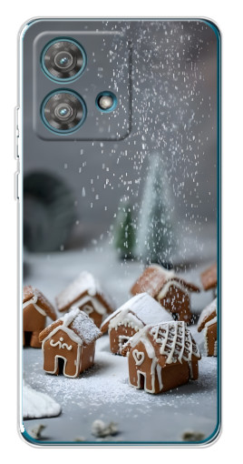 Чехол с печатью "Домики из пряников" для Motorola Edge 40 Neo