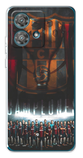 Чехол с печатью "FCB Campeones" для Motorola Edge 40 Neo