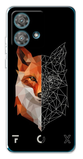 Чехол с печатью "Fox" для Motorola Edge 40 Neo