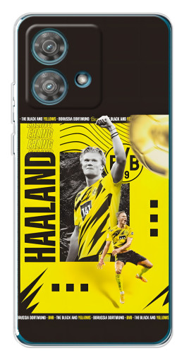 Чехол с печатью "Golden Haaland" для Motorola Edge 40 Neo