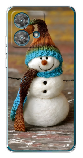 Чехол с картинкой "Игрушечный снеговик" для Motorola Edge 40 Neo