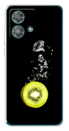 Чехол с печатью "Киви на черном" для Motorola Edge 40 Neo