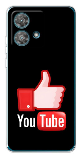Чехол с принтом "Лайк YouTube" для Motorola Edge 40 Neo