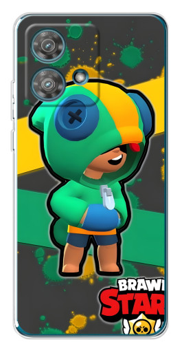 Чехол с картинкой "Leon Brawl Stars" для Motorola Edge 40 Neo