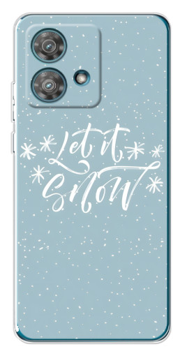 Чехол с картинкой "Let it Snow" для Motorola Edge 40 Neo